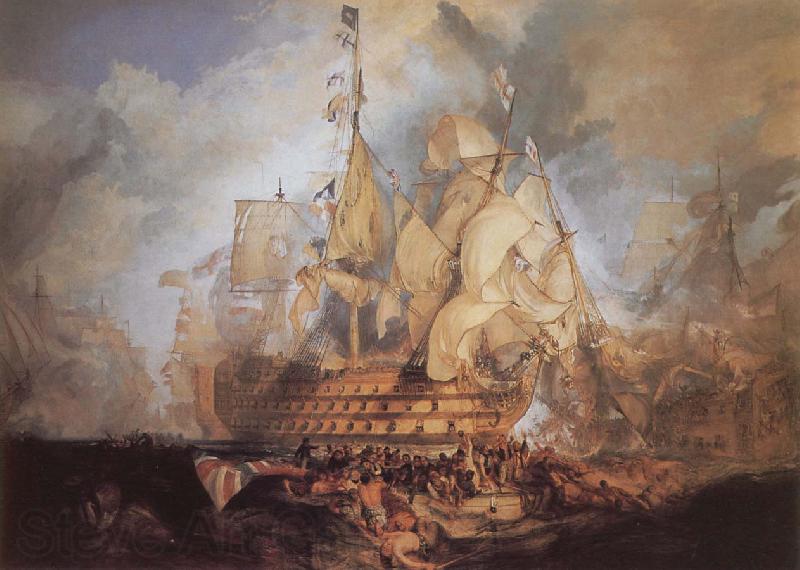 J.M.W. Turner The Battle of Trafalgar Spain oil painting art